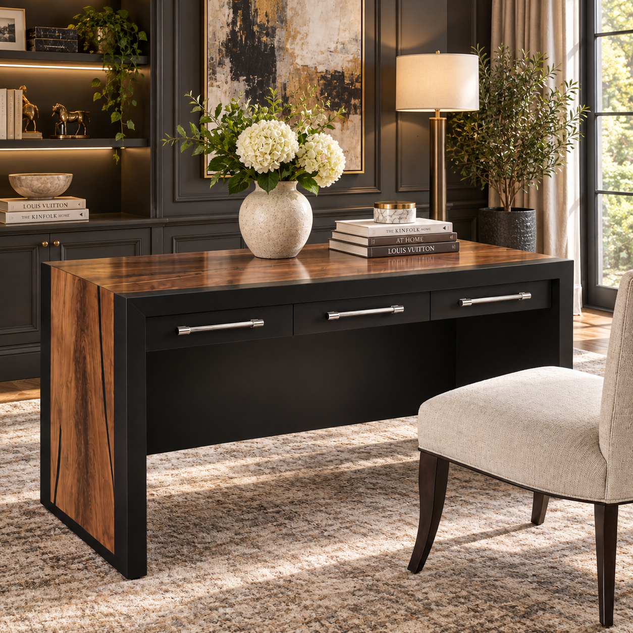 Sinclair Waterfall Desk – ST2 bench made in America