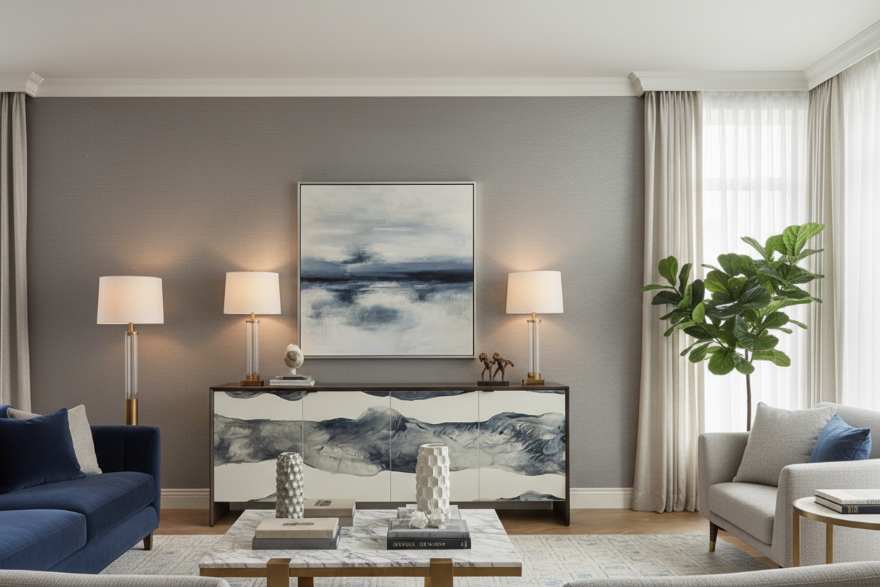 Blue Nile Credenza CL WH