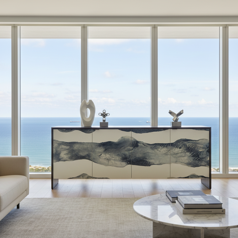 Blue Nile Credenza CL WH