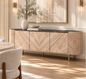 Marceille 3 Door Credenza w/Marquina