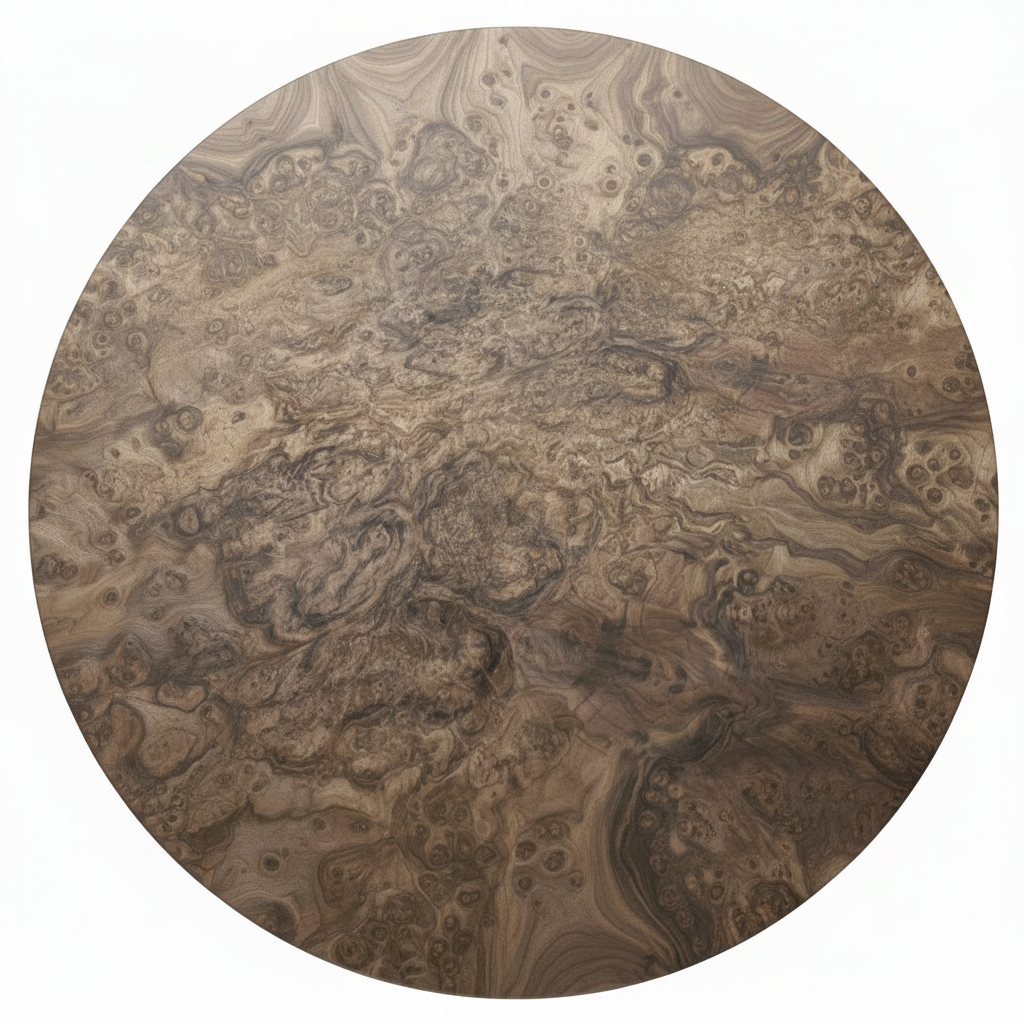 Walnut Burl - Shell Crystal